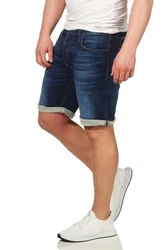Jack & Jones Jeansshorts JJIRICK JJICON Shorts Blau/Dunkelblau