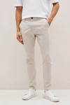 Next Chinohose Skinny Fit Khaki/Grau/Weiß/Beige