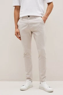 Next Chinohose Skinny Fit Khaki/Grau/Weiß/Beige Next Chinohose Skinny Fit Khaki/Grau/Weiß/Beige
