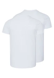 Chiemsee T-Shirt im Basic-Stil mit Logo (1) Weiß/Dunkelblau/Creme