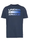 Under Armour T-Shirt Team Issue Wordmark Rot/Blau/Dunkelblau