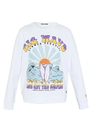 Sweatshirt Sweatshirt mit Surf-Motiv und -Schriftzgen 1