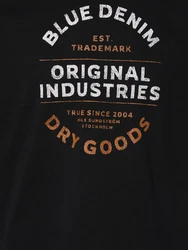 Nils Sundström T-Shirt Dunkelblau/Schwarz