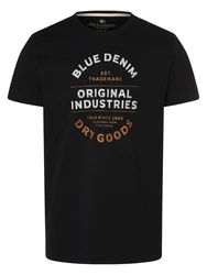 Nils Sundström T-Shirt Dunkelblau/Schwarz