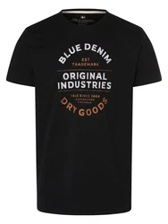 Nils Sundström T-Shirt Dunkelblau/Schwarz