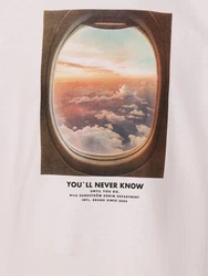 Nils Sundström T-Shirt Beige/Orange/Gelb/Weiß