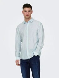 ONLY & SONS Langarmhemd ONSCaiden (1-tlg) Hellblau/Türkis/Grün/Blau