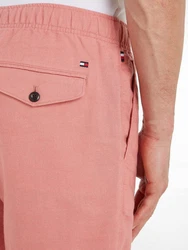 Tommy Hilfiger Shorts HARLEM PO DRWS LINEN mit elastischem Bund Rosa/Orange/Rot