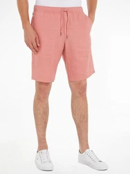 Tommy Hilfiger Shorts HARLEM PO DRWS LINEN mit elastischem Bund Rosa/Orange/Rot
