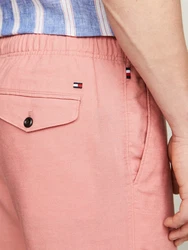 Tommy Hilfiger Shorts HARLEM PO DRWS LINEN mit elastischem Bund Rosa/Orange/Rot