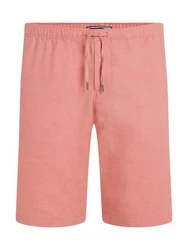 Tommy Hilfiger Shorts HARLEM PO DRWS LINEN mit elastischem Bund Rosa/Orange/Rot