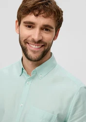 s.Oliver Kurzarmhemd Hemd Grün/Hellgrün/Türkis