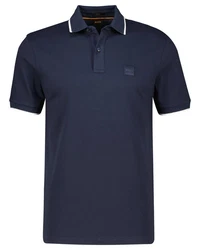 BOSS Poloshirt Passertip marine/wei