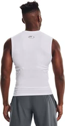 Under Armour T-Shirt HeatGear Armour UA HG ARMOUR COMP SL Weiß/Creme/Grau/Hellgrau