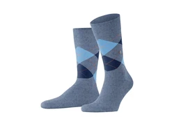 Burlington Kurzsocken Herren Socken 3er Pack Blackpool Hellblau/Grau/Dunkelblau/Blau