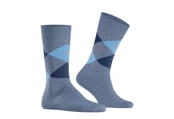 Burlington Kurzsocken Herren Socken 3er Pack Blackpool Hellblau/Grau/Dunkelblau/Blau