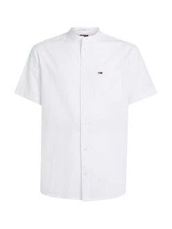 Tommy Jeans Kurzarmhemd TJM REG MAO LINEN BLEND SS SHIRT Tommy Jeans Kurzarmhemd TJM REG MAO LINEN BLEND SS SHIRT