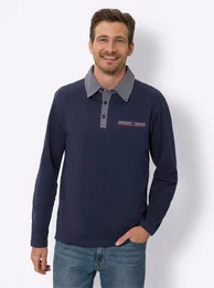 Sieh an! T-Shirt Langarm-Poloshirt