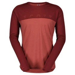 Scott Langarmshirt Defined Merino L/sl Tee Herren Dunkelrot/Rot/Orange/Bordeaux/Braun