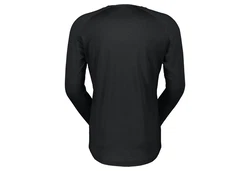 Scott Langarmshirt Defined Merino L/sl Tee Herren Schwarz/Creme/Dunkelrot