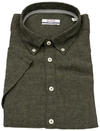 Kurzarmhemd Modern Fit leicht tailliert Button-Down-Kragen