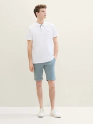 TOM TAILOR Bermudas Slim Chino Shorts Grau/Hellblau/Blau