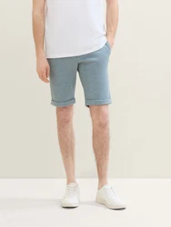 TOM TAILOR Bermudas Slim Chino Shorts Grau/Hellblau/Blau