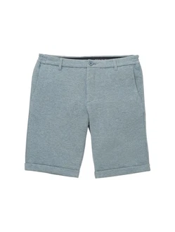 TOM TAILOR Bermudas Slim Chino Shorts Grau/Hellblau/Blau