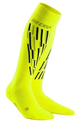 CEP Skisocken ski thermo socks men FLASH YELLOW/SCHWARZ