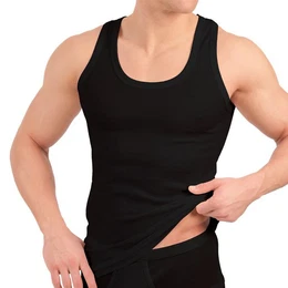 Achselhemd Herren Baumwoll Unterhemd Classic (6er Pack) Feinripp oder Doppelripp