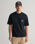 Gant T-Shirt 1949 Graphic Grau/Dunkelblau