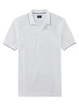 OLYMP Poloshirt Casual Weiß/Dunkelblau/Creme/Grau