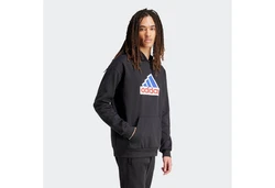 adidas Sportswear Kapuzensweatshirt FI BOS HD OLY Schwarz/Dunkelgrau/Dunkelblau