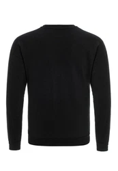 Premium Basic Real Kapuzenpullover Hoodie Sweatshirt für Herren Schwarz