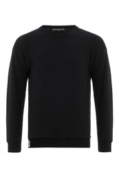 Premium Basic Real Kapuzenpullover Hoodie Sweatshirt für Herren Schwarz