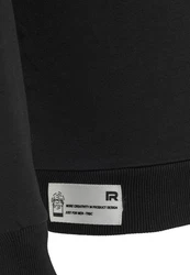 Premium Basic Real Kapuzenpullover Hoodie Sweatshirt für Herren Schwarz