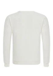 Premium Basic Real Kapuzenpullover Hoodie Sweatshirt für Herren Ecru