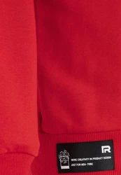 Premium Basic Real Kapuzenpullover Hoodie Sweatshirt für Herren Rot