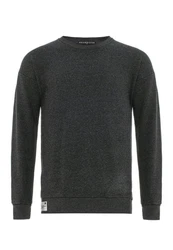 Premium Basic Real Kapuzenpullover Hoodie Sweatshirt für Herren Anthrazit