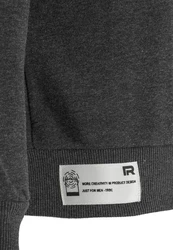 Premium Basic Real Kapuzenpullover Hoodie Sweatshirt für Herren Anthrazit