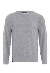 Premium Basic Real Kapuzenpullover Hoodie Sweatshirt für Herren Grau