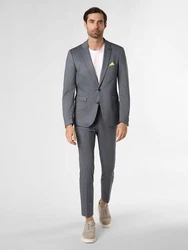 Finshley & Harding London Anzug Brixdon-Hoxdon Hellgrau/Grau/Dunkelgrau
