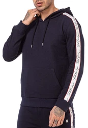 RedBridge Kapuzensweatshirt Kapuzenpullover mit Logoband Navyblau