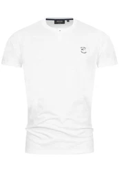 Indicode T-Shirt INAnsel Weiß/Creme/Grau