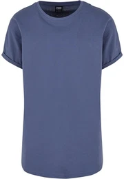 T-Shirt Herren Long Shaped Turnup Tee (1-tlg)