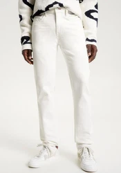 Tommy Hilfiger Straight-Jeans STRAIGHT DENTON STR Weiß/Khaki/Creme/Beige