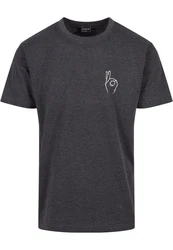 Mister Tee T-Shirt Easy Sign Tee Dunkelgrau/Grau/Hellgrau