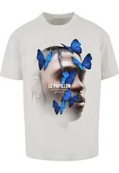 Mister Tee Herren Le Papillon Tee Braun/Grau/Khaki/Beige