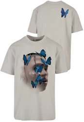 Mister Tee Herren Le Papillon Tee Braun/Grau/Khaki/Beige