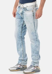 Cipo & Baxx Regular-fit Jeans Hellblau/Blau